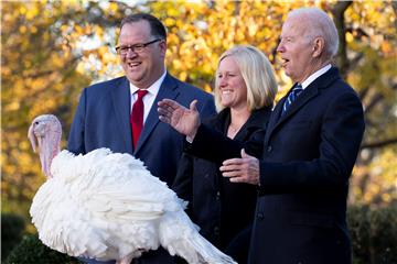 USA THANKSGIVING NATIONAL TURKEY PARDONING BIDEN