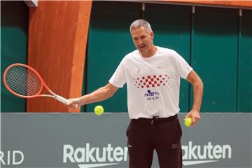 Jutarnji trening hrvatske Davis cup reprezentacije u Torinu