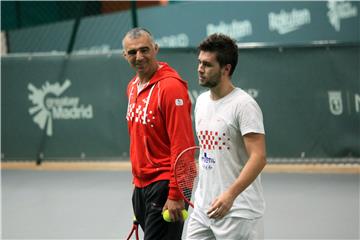 Trening hrvatskih Davis cup reprezentativaca Mate Pavića i Nikole Mektića