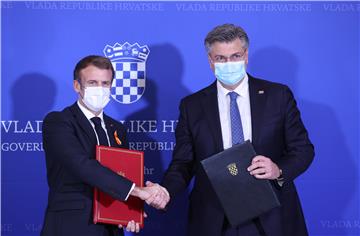 Plenković i Macron potpisali sporazum o strateškom partnerstvu