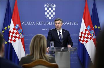 Konferencija za medije premijera Plenkovića