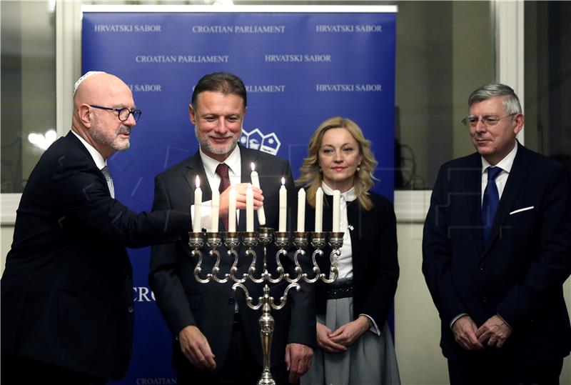 Holiday of Hanukkah marked in Croatian parliament