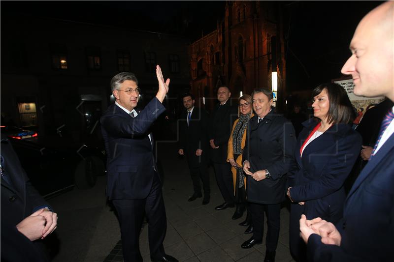 Osijek: Sastanak Plenkovića s Anušićem i Radićem