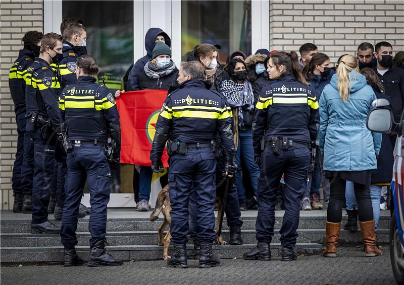 NETHERLANDS PROTEST OPCW BUILDING HAGUE