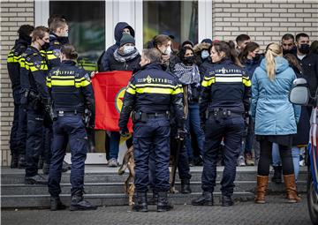 NETHERLANDS PROTEST OPCW BUILDING HAGUE