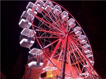 Advent u Varaždinu- Pogled iz panoramskog kotača 