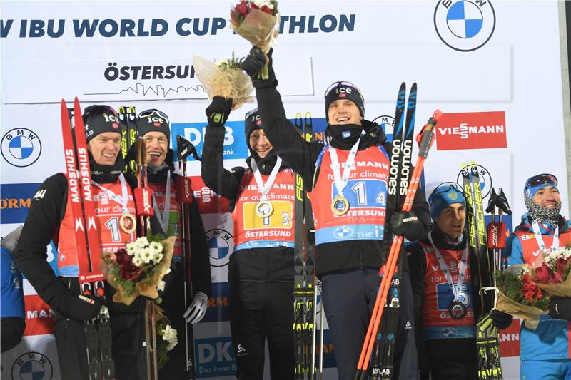 Biatlon: Norvežanima prva ovosezonska štafetna utrka