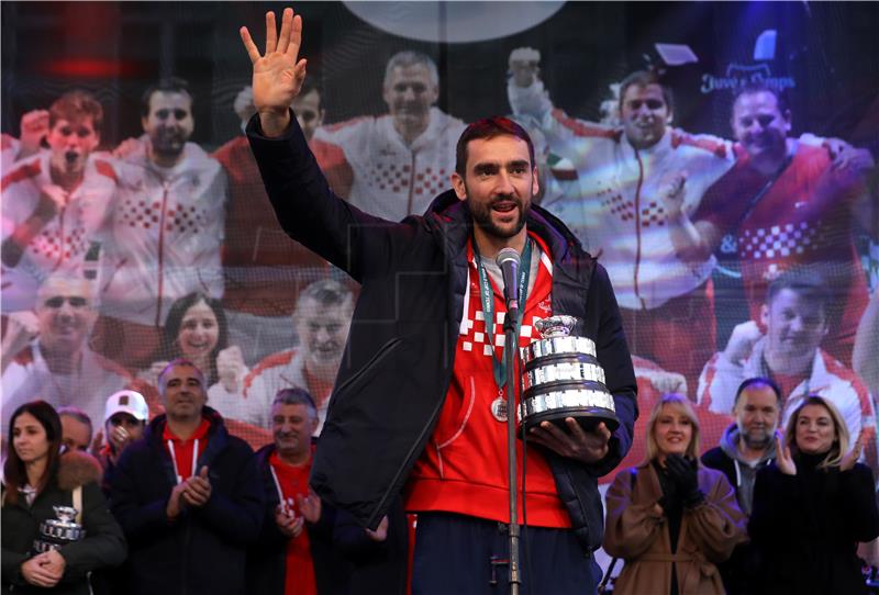 Doček hrvatske Davis cup reprezentacije