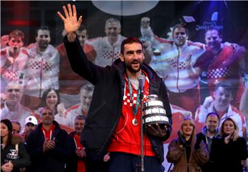 Doček hrvatske Davis cup reprezentacije