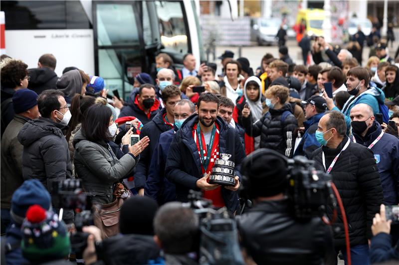 Doček hrvatske Davis cup reprezentacije