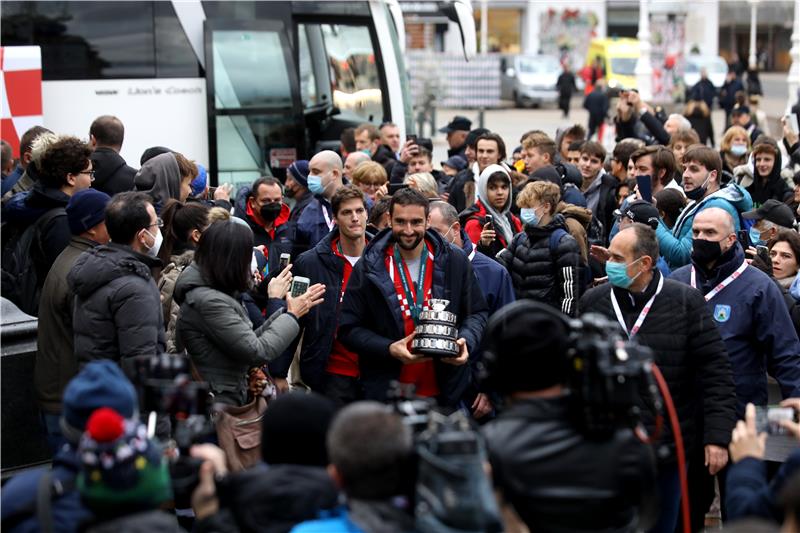 Doček hrvatske Davis cup reprezentacije