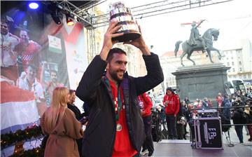 Doček hrvatske Davis cup reprezentacije