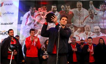 Doček hrvatske Davis cup reprezentacije