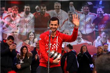 Doček hrvatske Davis cup reprezentacije