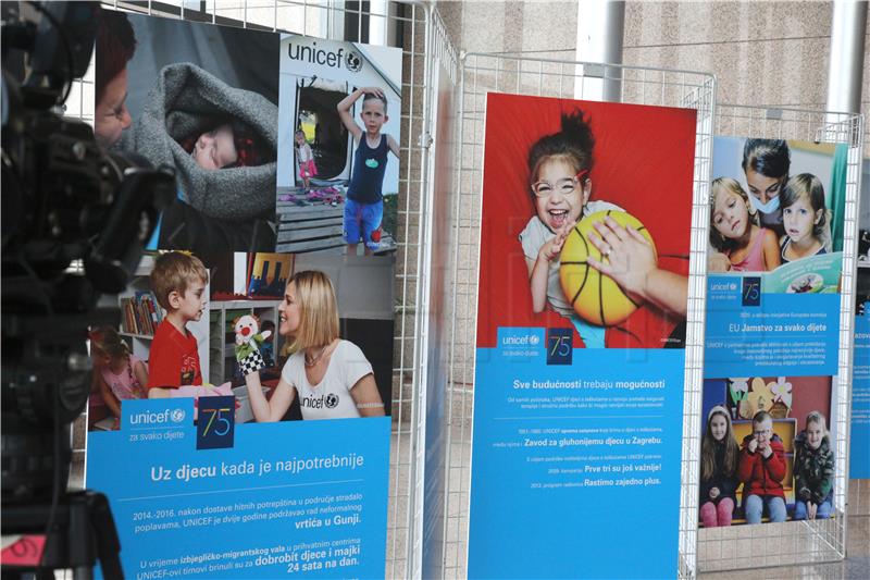 Otvorena izložba "75 godina UNICEF-a u Hrvatskoj"