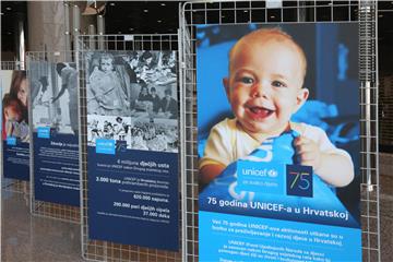 Otvorena izložba "75 godina UNICEF-a u Hrvatskoj"