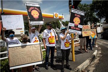 SOUTH AFRICA ENVIRONMENTAL PROTEST