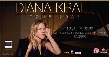 Diana Krall u srpnju 2022. nastupa u Lisinskome