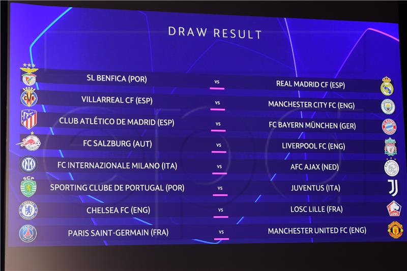 SWITZERLAND SOCCER UEFA CHAMPIONS LEAGUE DRAW