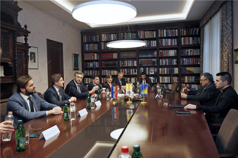 Catholic and Islamic dignitaries thank Croatian PM for help to BiH