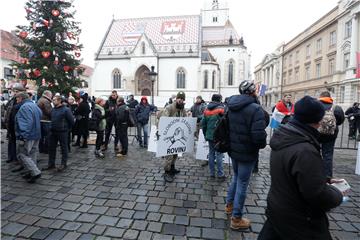 Inicijativa Prava i slobode prosvjeduje na markovom trgu