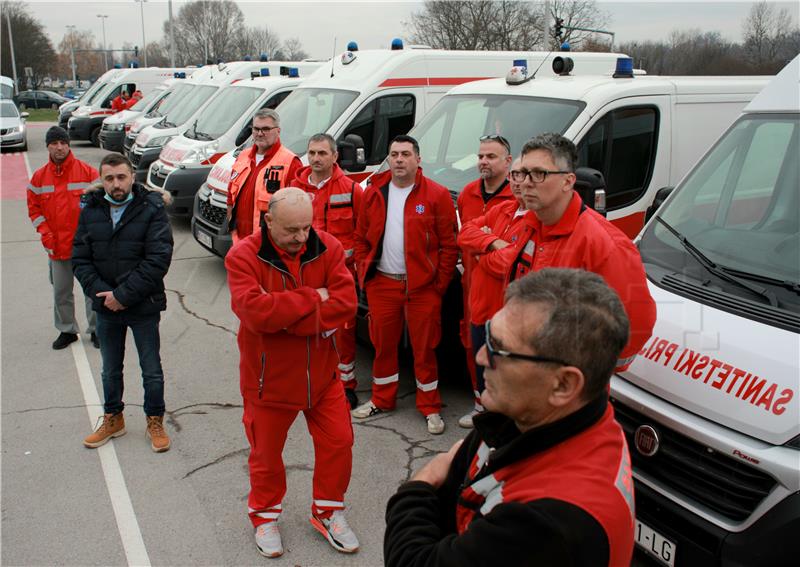 Konferencija za medije vozača saniteta