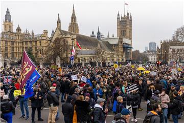 BRITAIN PROTEST PANDEMIC CORONAVIRUS COVID19 VACCINE