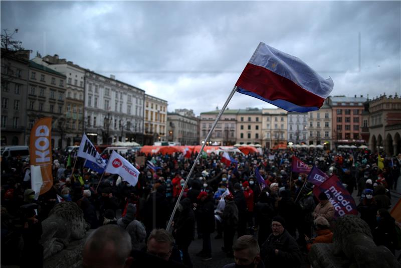 POLAND PROTEST AGAINST NEW MEDIA LAW