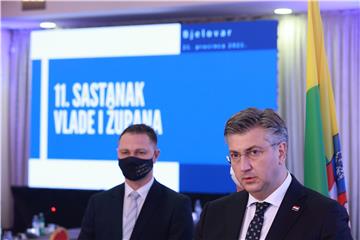 Plenković sa županima, predstavnicima Udruge gradova u Republici Hrvatskoj 