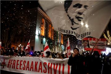 GEORGIA SAAKASHVILI PROTEST