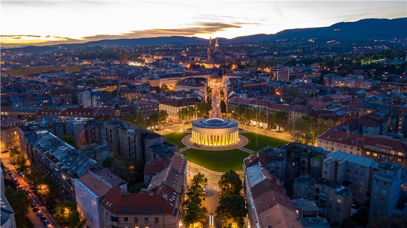 Panorama Grada Zagreba dronom