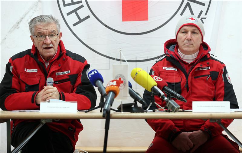 Tiskovna konferencija HCK-a godinu dana nakon potresa u Petrinji