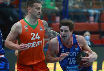 Utakmica 13. kola košarkaške ABA lige: Cibona - Cedevita Olimpija