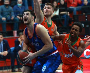 Utakmica 13. kola košarkaške ABA lige: Cibona - Cedevita Olimpija