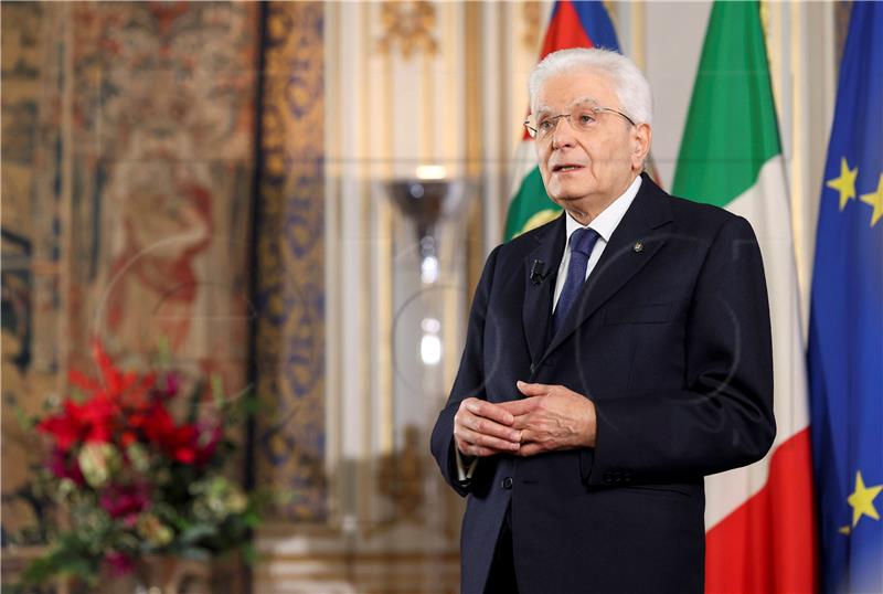 ITALY NEW YEARS SPEECH SERGIO MATTARELLA