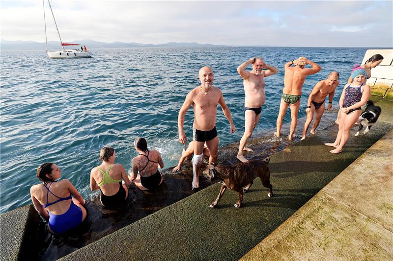 New Year's Day Swim events held in several Croatian coastal cities