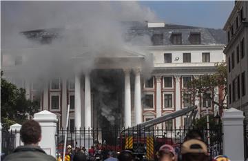 SOUTH AFRICA PARLIAMENT FIRE