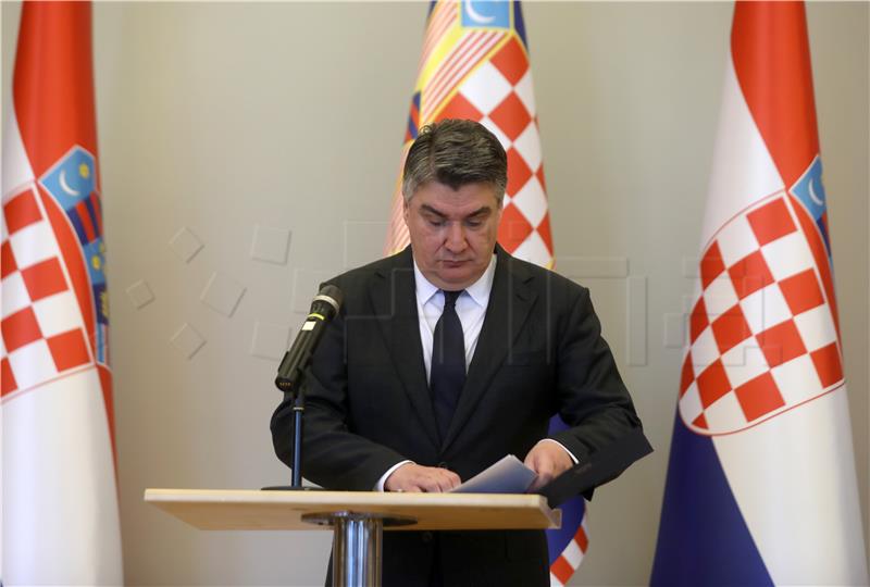 Konferencija za medije predsjednika Milanovića