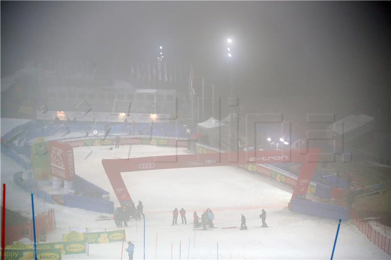 Men's slalom race at Sljeme cancelled