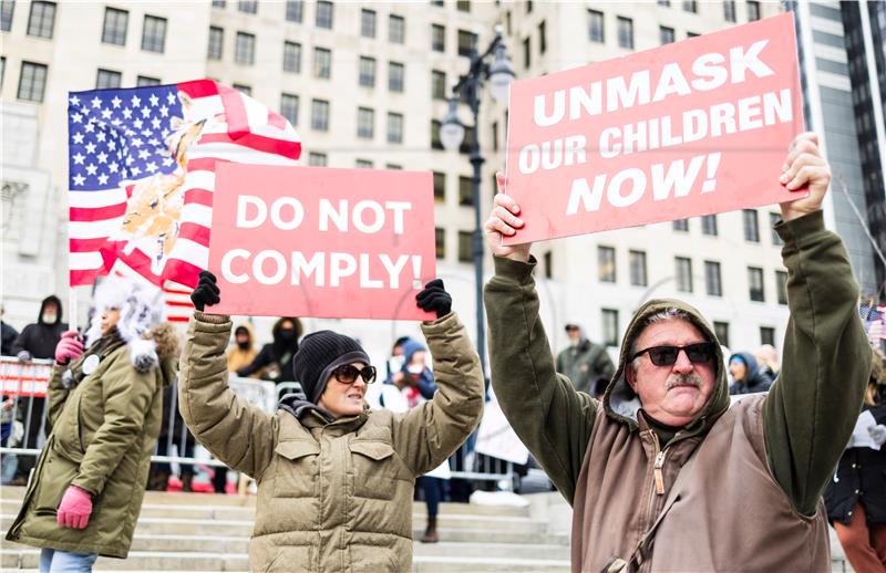 USA NEW YORK COVID19 VACCINATION MANDATE PROTEST