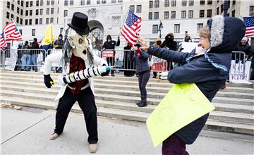 USA NEW YORK COVID19 VACCINATION MANDATE PROTEST