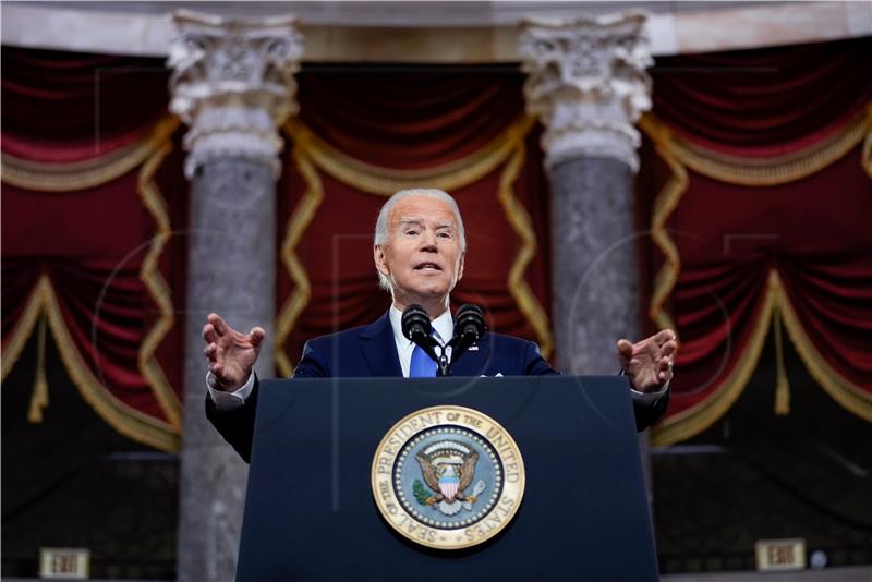 USA CAPITOL BIDEN JANUARY 6TH ANNIVERSARY