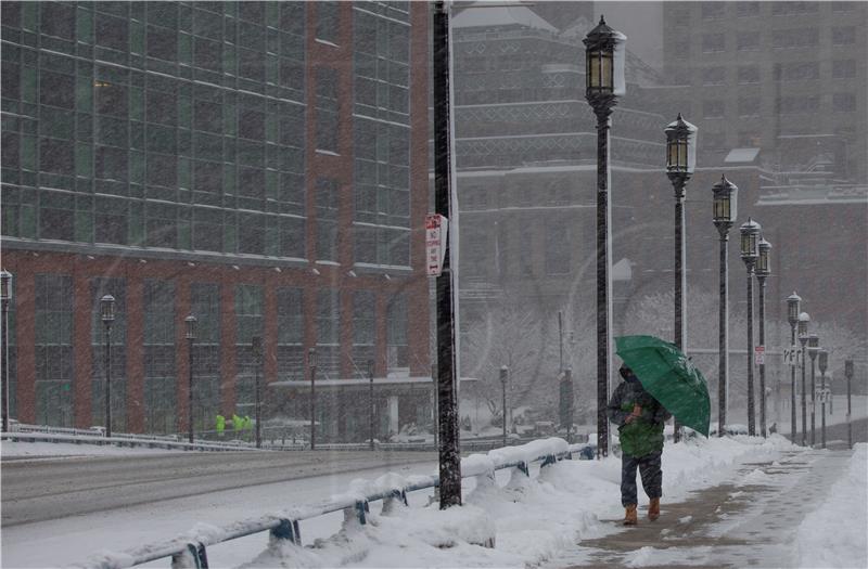 USA WEATHER SNOWSTORM BOSTON