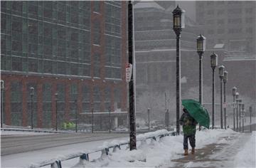 USA WEATHER SNOWSTORM BOSTON