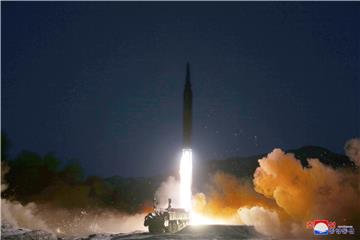 NORTH KOREA TEST FIRES A HYPERSONIC MISSILE