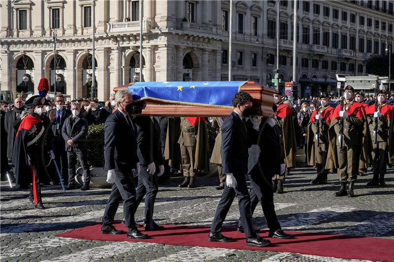 ITALY PEOPLE SASSOLI FUNERAL