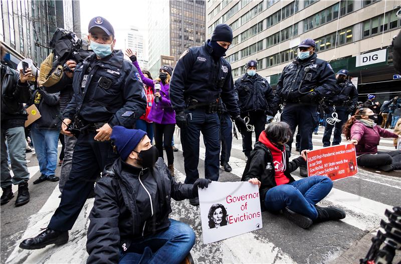 USA NEW YORK EVICITION MORITORIUM PROTEST