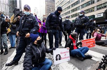 USA NEW YORK EVICITION MORITORIUM PROTEST