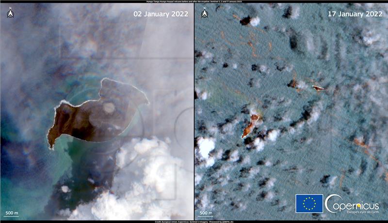 Troje mrtvih u erupciji na Tongi, na jednom od otoka unštene sve kuće