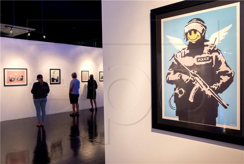 USA MIAMI BANKSY EXHIBITION